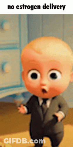 Baby In Suit And Tie No Estrogen Delivery GIF