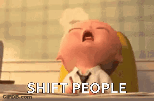 Baby In Suit Crying Shift People GIF