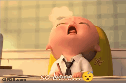 Baby In Suit Yawning So Done GIF