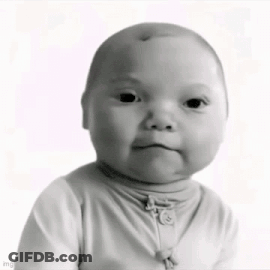 Baby In White Sweater GIF