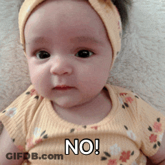 Baby In Yellow Shirt With No On Chest GIF
