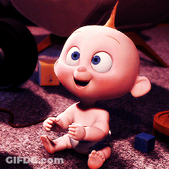 Baby Jack-Jack From The Incredibles Smiling GIF