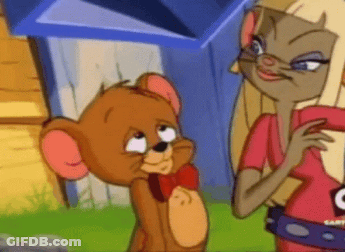 Baby Jerry Mouse Heart Pumping Fast GIF