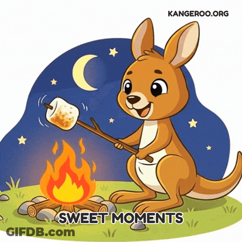 Baby Kangaroo Standing On Hind Legs Plaid Blanket Viralhog GIF