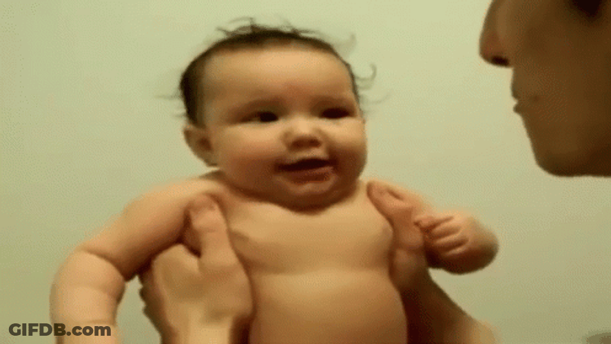 Baby Laughing Then Crying GIF