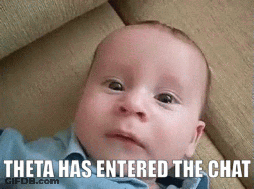 Baby Laying On Couch Theta Has Entered The Chat GIF