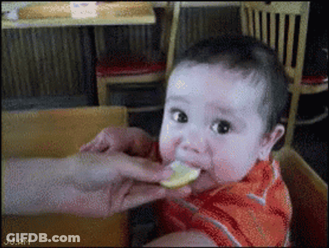Baby Lemon Sour Face GIF