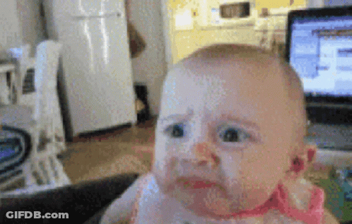Baby Looking At Camera Saying Yeah Its Good Alright Whats It To You GIF
