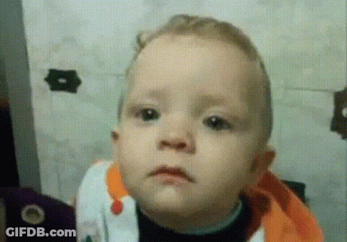 Baby Making Funny Face GIF