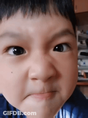 Baby Making Funny Face Mouth Open GIF