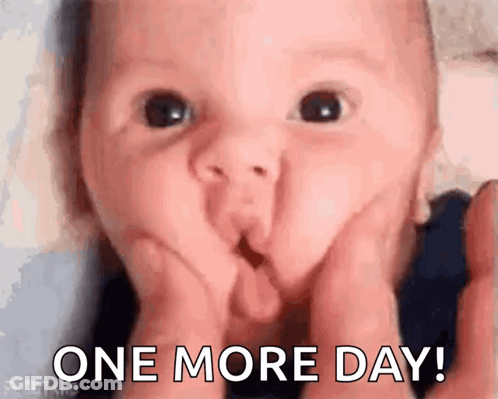 Baby Making Funny Face One More Day GIF