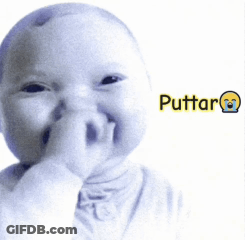 Baby Making Funny Face Puttar GIF