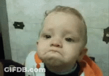 Baby Making Funny Face GIF