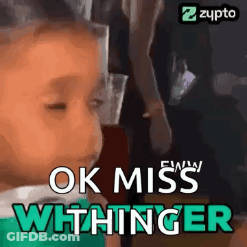 Baby Making Funny Face Saying Ok Miss Whitinger GIF