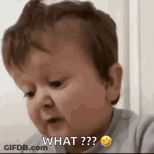 Baby Making Funny Face Saying What GIF