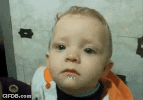 Baby Making Sad Face GIF