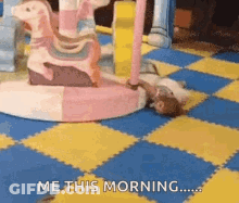 Baby Me This Morning Merry Go Round GIF