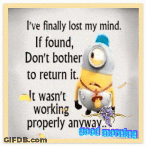 Baby Minion Losing My Mind GIF