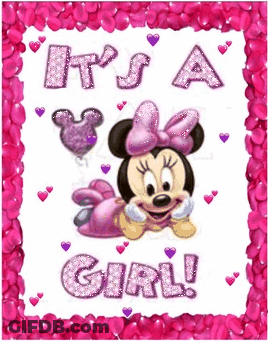 Baby Minnie Mouse It's A Girl GIF