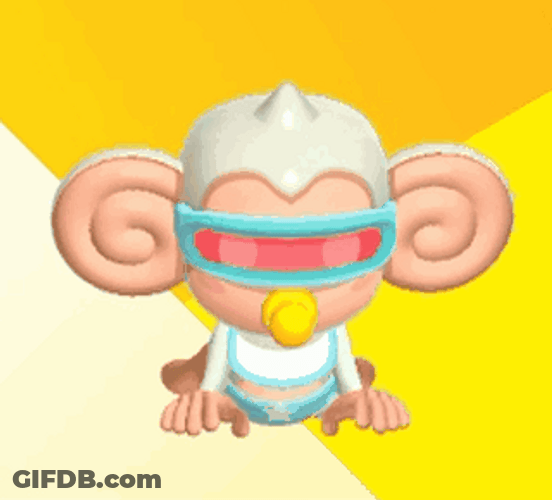 Baby Monkey Spinning Round GIF
