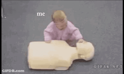 Baby On Mannequin With Me And Also Me GIF