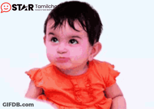Baby Orange Shirt Star Tamilchat Logo GIF