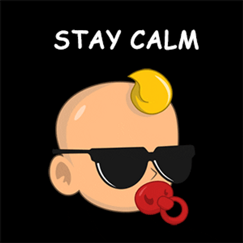 Baby Pacifier Staying Calm GIF