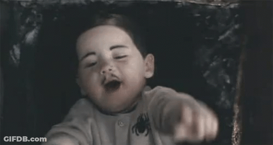 Baby Pubert On Addams Family Thanksgiving GIF