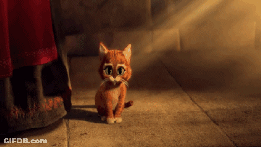 Baby Puss In Boots Innocent Eyes GIF