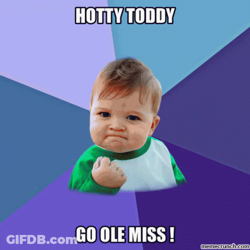 Baby Raising Fist Hotty Toddy Go Ole Miss GIF