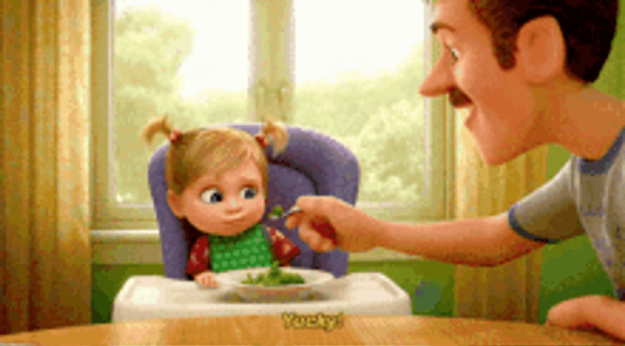Baby Riley Throwing Broccoli GIF