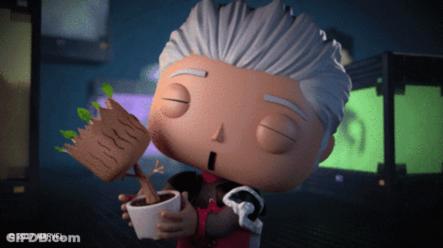 Baby Rocket And Groot GIF