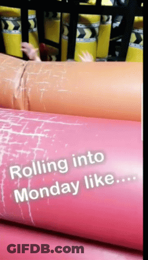 Baby Rolling Crazy Monday GIF