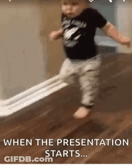 Baby Running When Presentation Starts GIF