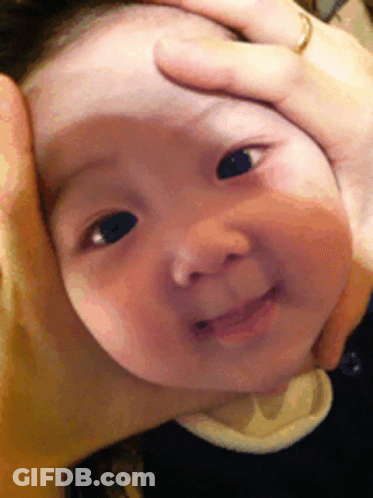 Baby's Face Close Up GIF