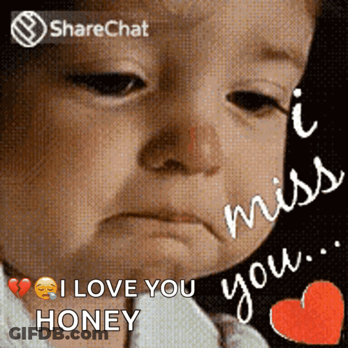Baby Saying I Miss You Honey GIF