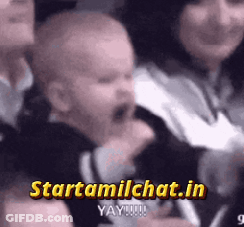 Baby Screaming In Crowd GIF