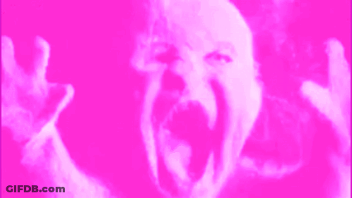 Baby Screaming On Pink Background GIF