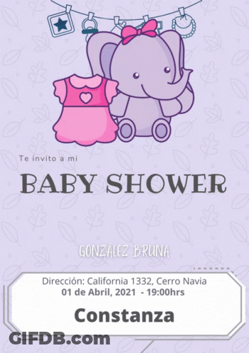 Baby Shower Invitation For Trinidad Desirree GIF