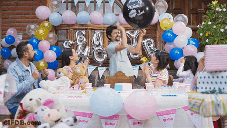 Baby Shower Pop Balloon GIF