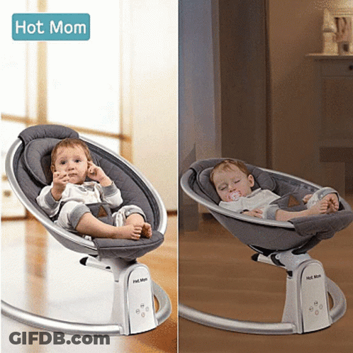 Baby Sitting In Bouncer GIF
