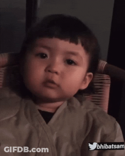 Baby Sitting In Chair With Twitter Logo GIF