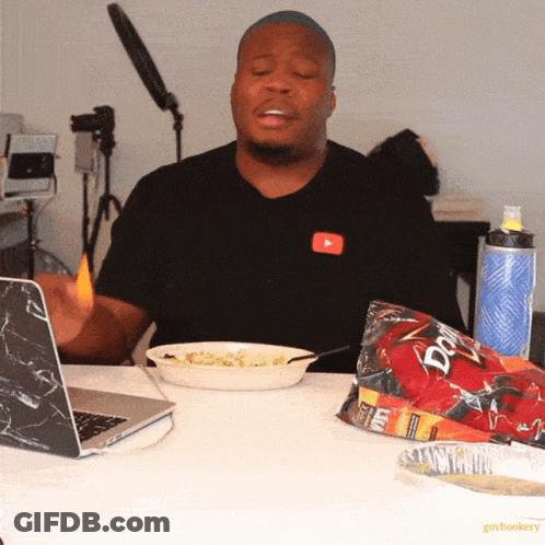 Baby Sitting In High Chair With Food GIF