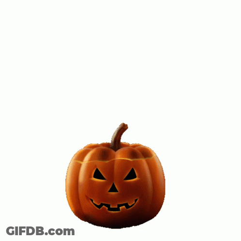 Baby Sitting In Pumpkin With Halloween GIF