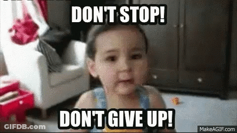 Baby Sitting Making Funny Face GIF