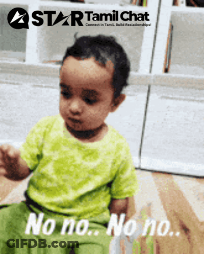Baby Sitting On Floor Saying No GIF
