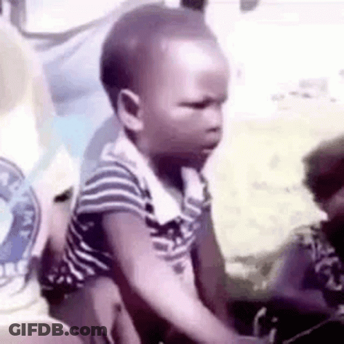 Baby Sitting On Lap GIF