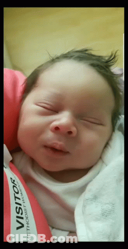 Baby Sleeping In Hospital Bed GIF