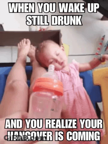 Baby Sleeping On Lap With Milk Bottle GIF