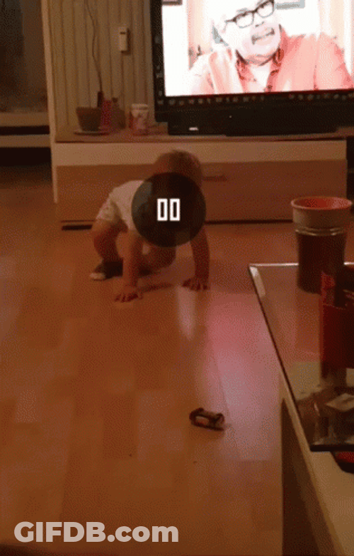 Baby Slipping Getting The Toy GIF